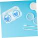 SEWOART 4 Series Contact Lens Container - Portable Plastic Holder & Makeup Case for Contact Lenses - Buy Online on GoSupps.com
