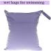 2 PCS Wet Bag Wet Bags for Swimming Waterproof Wet Dry Bags Reusable Washable Cloth Diaper Bags Nappy Bags with Double Zipper Pockets for Items Wet Clothes Swimming Gym Beach Bag(Purple+Green) - Buy Online on GoSupps.com