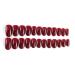 Brishow Almond Press-On Nails - Wine Red Ballerina Acrylic False Nails - 24 Pieces for Women & Girls | Short Artificial Nails - Buy Online on GoSupps.com