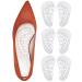 Arch Support Inserts Gel Arch Support for Flat Feet Arch Pain and Plantar Fasciitis Relief Arch Pad for Arch Support and Pressure Relief - 3 Pairs