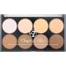 W7 Shape & Glow Highlight & Contour Powder Palette - 8 Shade Professional Face Makeup - Buy Online on GoSupps.com