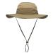 Outfly Wide Brim Sun Hat for Men Mesh Bucket Hat Lightweight Bonnie Hat Outdoor Fishing Hat 55-60 Deep Khaki