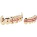 Gold Teeth Brace Set Teeth Brace Teeth Jewelry For Halloween Party Hip Hop Show Halloween Brace Set Gold For Oral Metal Teeth Decoration Gadget () - Buy Online on GoSupps.com
