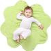 Wallaboo Baby Blanket Fleur 100% Cotton | Green | 85 x 85 cm | Supersoft for Pram Moses Basket Crib Car Seat Travel | Newborn to 10 months - Buy Online on GoSupps.com