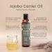 Shop SpaRoom 100% Pure Jojoba Carrier Oil Natural Hair & Skin Moisturizer Ideal for Aromatherapy & Massage 8 Ounces - Buy Online on GoSupps.com