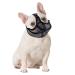 Short Snout Dog Muzzle French Bulldog Muzzle Frenchie Muzzle Short Billed Dogs Muzzle Anti Bitting Chewing Barking with Adjustable Breathe Mesh Overhead Strap for Flat Faced Dog