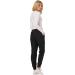 HeartSoul Women's Jogger Scrub Pants HS030 - Medium Black | Break On Through Stretch Fabric - Buy Online on GoSupps.com