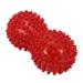 Verdant Touch massage therapy ball spiky massage ball fitness exercise mobility peanut ball for pain muscles stress relief red
