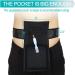 Breathable G Tube Holder Belt | Large Square Sponge Feeding Tube Pouch | Gastrostomy J Peg Peritoneal Dialysis PD | Black Medium - Buy Online on GoSupps.com