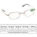 Buy Kcibyvx Mini Foldable Metal Reading Glasses with Case - 1.00 to 4.00 Adjustable Prescriptions - International Shipping - Buy Online on GoSupps.com