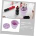 BUGUUYO Tool Make Brush Cleaning Bowl Brush Cleaning Cup Washer Eyeshadow Brush Cleaner Bowl Silicone Brush Scrubber Cosmetic Makeup Brush Silica Gel Purple 9.2X9.2X8.6CM Purple - Buy Online on GoSupps.com