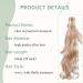 Sego 50cm Clip-In Braid Ponytail Extension - Wavy Golden Mix Blonde | Voluminous Synthetic Hair (150g) - Buy Online on GoSupps.com