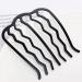 Vintage Hair Side Combs Set - 4 Pieces | U Shape French Twist Hair Fork Clip | Women's Hair Styling Tool Accessories in Black - Buy Online on GoSupps.com