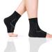 1 Pair Ankle Support for Men & Women for Plantar Fasciitis Relief Achilles Tendonitis Support Sprained Ankle Ankle Compression Socks for Injury Recovery Sports Protect(Black Medium) Medium Black