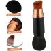 POPETPOP Telescopic Makeup Brush Makeup Telescopic Cosmetics Brush Concealer Brush Foundation Brush Double-head Makeup Brush Makup Tool Travel Multifunction Plastic Powder Brush 13.5x2.6cm Black - Buy Online on GoSupps.com