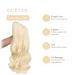 Shop Gairyan 50cm Bleached Blonde Ponytail Hair Extensions | Long Curly Claw Clip Synthetic Extensions for Women - Buy Online on GoSupps.com