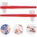 Minkissy Denture Brush Set Double-Headed Toothbrush for Effective False Teeth Cleaning | 4 Pieces for Optimal Denture Care - Buy Online on GoSupps.com
