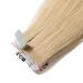 SEGO TAPE Extensions - Remy Real Hair Glue 20 Tressen Hellblond #613 18 (45cm) with 10 Free Tapes - Quality Hair Extensions for International Shipping - Buy Online on GoSupps.com