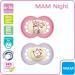 MAM Original Night Pacifier Set for Girls - Soft Silicone 6-16 Months 4-Pack with Sterilizer Cases - Ideal for International Shipping - Buy Online on GoSupps.com
