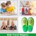 EQLEF Kinder Hausschuhe - Coral Hotel Slippers for Kids (6-10 Years) | Anti-Slip Thick Sole House Slippers for Girls - Perfect for Home & Travel - Buy Online on GoSupps.com