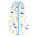 ZIGJOY Baby Sleep Bag 100% Cotton Sleeveless Baby Wearable Blanket 1.0 Tog Sleeping Sack with 2-Way Zipper for Newborn 8-12 Mon Dinosaurs-2 8-12 Months
