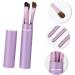 20 Pieces Eyeshadow Horsehair Makeup Brush Flat Eyeshadow Brush Gel Eyeliner Brush Blending Brush Makeup Brush for Girls Mixing Eyeshadow Brush Tool Purple - Buy Online on GoSupps.com