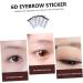 Angoily 5pcs Eyebrow Stickers Eyebrow Grooming Shaping Makeup Sticker Imitation Eyebrow Artificial 6d Set - Buy Online on GoSupps.com