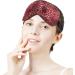 Leopard Skin Red Tie Dye Sleep Mask for Women | Adjustable Eye Shades with Elastic Strap - Buy Online on GoSupps.com