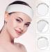 MTLEE Disposable Spa Facial Headbands - 12 Pack White | Convenient Closure for Women, Girls, Salons - Spa Essentials - Buy Online on GoSupps.com