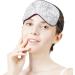 Buy Adjustable White and Black Marble Texture Sleep Mask for Women - Comfortable Eye Shades Cover with Elastic Strap | International Shipping Available - Buy Online on GoSupps.com