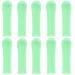 FRCOLOR 10 Pcs Ear Spoon Tips Ear Cleaner Replacement Tips Ear Cleaner Tips Ear Spoon Sleeves Ear Wax Removal Replacement Accessories (Green)