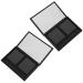 ERINGOGO Palette Magn tique Mate Noire 2 Compartiments avec Miroir Palette Vide Rechargeable pour Fards Paupi res et Blush Organisateur Maquillage de Voyage Diy Rangement