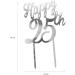 Dekora - 25th Anniversary Cake Topper Wedding Anniversary Decoration To Celebrate 25 Years of Commitment (Silver) 354107 - Buy Online on GoSupps.com