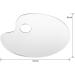 2 Pack Clear Acrylic Painting Palettes - French Style Oval Plexiglass Art Palette - Easy to Clean - 10'' X 6 - Buy Online on GoSupps.com
