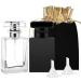Luxsego Perfume Bottle Atomizers with Funnels 30 ML Refillable Perfume Spray Empty Spray Bottle Glass Cologne Atomizers for Travel Handbag or Date Storage Bag Included (Transparent+Black) Transparent Black