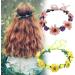 hgnxa Elegant Flower Hairband Bride Flower Crown For Wedding Party Supply Flower Garlands Crown Hair Wreath for Women Milky white - Buy Online on GoSupps.com