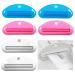 Tsathoggua 6 pieces tubes squeezer toothpaste tube squeez donor toothpaste clips practical tube presser tubes squeezer for saving toothpaste creams cosmetics ointment no more waste