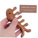 Healeeved 4-Piece Fish Massage Comb Set | Gua Sha Facial Tool for Men & Women | Wooden Ridge Combs for Curly Hair | Golden Sandalwood Massage Sticks - Buy Online on GoSupps.com