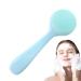 Face Scrubber Silicone Manual Facial Cleansing Brush Manual Facial Cleansing Brush Skin Friendly Waterproof Face Cleaning Scrubber Blue
