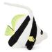 Zappi Co Plush Children's Stuffed Soft Cuddly Plush Toy-Part of Safari Animals Collection Perfect for Kids (20cm Depth)(White Striped Angel Fish) Fish (Angel)