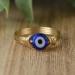Devil's Eye - Copper - Copper Silver Gold Wire Wrapped s for Women Lucky Blue Glass Bead Wedding Goth Trendy Jewelry Fovolat Gold 7 - Buy Online on GoSupps.com
