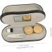 Buy Buguuyo Double Usage Glasses Case - Leather & Wood Grain Travel Bag for Glasses & Contact Lenses | 15.8x7.4cm - Buy Online on GoSupps.com