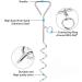 GENCAM Dog Tie Out Cable and Stake for Dogs Dog Tie Out Cable with Spiral Ground Stake Outdoor Dog Camping Tie Out Dog Lead Hook Leash for Dogs (10m) - Buy Online on GoSupps.com