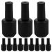 Mikinona Lot de 12 Flacons de Vernis Ongles Vides 15 Ml Bouteilles en Verre Mat Anti-lumi re R cipients Compacts pour Nail Art Diy Accessoires Manucure Voyage Pot Ongles Gel Vide