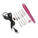 Ipetboom 1set Nail Polisher Kit De Manicura Nails Tools Maquina De Nail Polishing Kit Manicure Kit Nail Electric Manicure Tools Nail Art Tools Aluminum Nail Pedicure 13x2.5cm Rosy