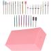 HURRISE Nail Bits Displayer Organizer Nail Drill Bits Holder 30 Holes Drill Bit Holder For Nails Display Organizer Dustproof Cover Mini Nail Bits Holder with Storage Box - Buy Online on GoSupps.com