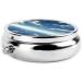 Buy Blue Sky & White Clouds Portable Metal Pill Box - 3-Compartment Travel Case for Small Pills | Hinged Design for Easy Use - Buy Online on GoSupps.com
