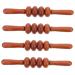 Minkissy four-wheel massager with 4 wheels hand massage tool wooden massage roller body relaxation massage device wooden massage device roller leg rosewood lower back four wheels fitness