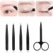 5-Part Stainless Steel Tweezers Set for Eyebrows & Ingrown Hair - Precision Tweezers with Travel Case - Buy Online on GoSupps.com