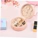 Zerodeko 2pcs Portable Jewelry Box Mens Earring Men Earring Small Earrings Container Girl Jewelry Earring Case Hoop Earrings for Girls Small Containers Watch Box Leather Travel Vintage 10X10X5CMx2pcs Pinkx2pcs - Buy Online on GoSupps.com